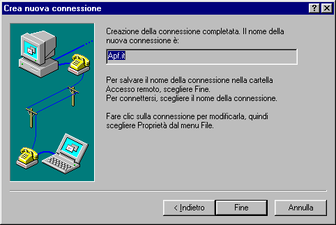 Salva nuova connessione